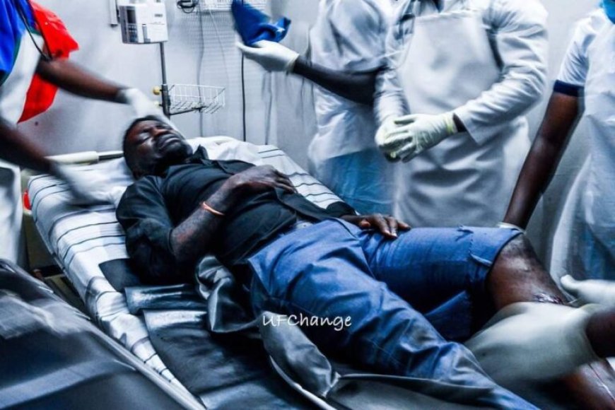 Bobi Wine shot in Bulindo, rushed to Nsambya Hospital for Medical attention.